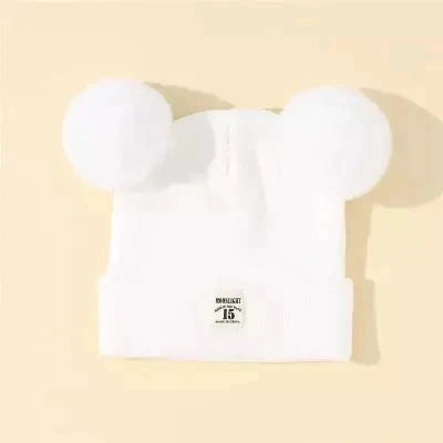 Bonnet chaud bébé – Laine épaisse avec cache - oreilles, idéal contre le froid - Petite Harmonie
