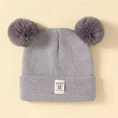 Bonnet chaud bébé – Laine épaisse avec cache - oreilles, idéal contre le froid - Petite Harmonie